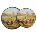 Reston Lloyd Reston Lloyd 4-008-G Tin Burner Cover Set  Rooster 4-008-G